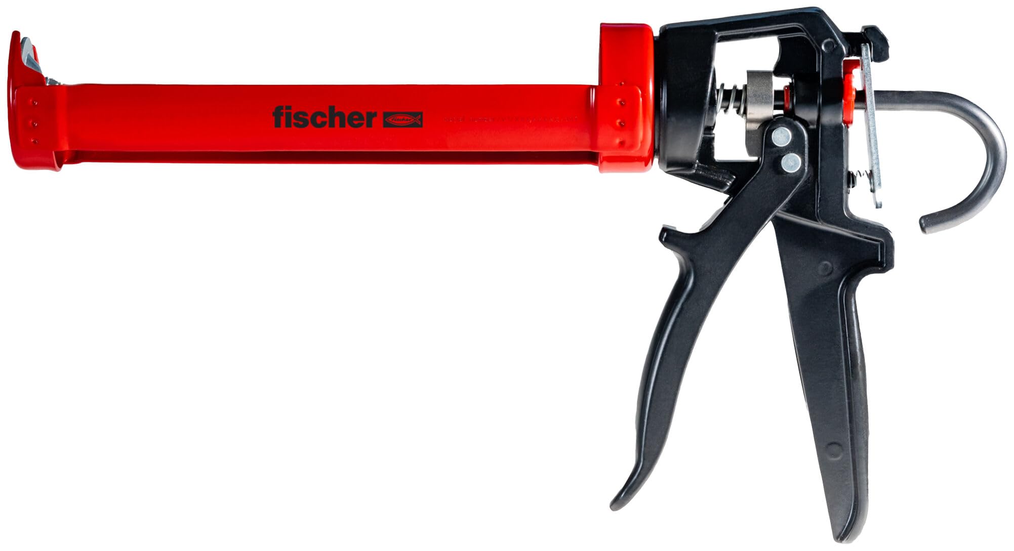 Fischer KPM 2 Plus Pistola Professionale per Cartucce Silicone, Adesivi e Ancoranti Chimici, in Metallo, Estrusione facile, con Dispositivo Antigocciolamento 53117