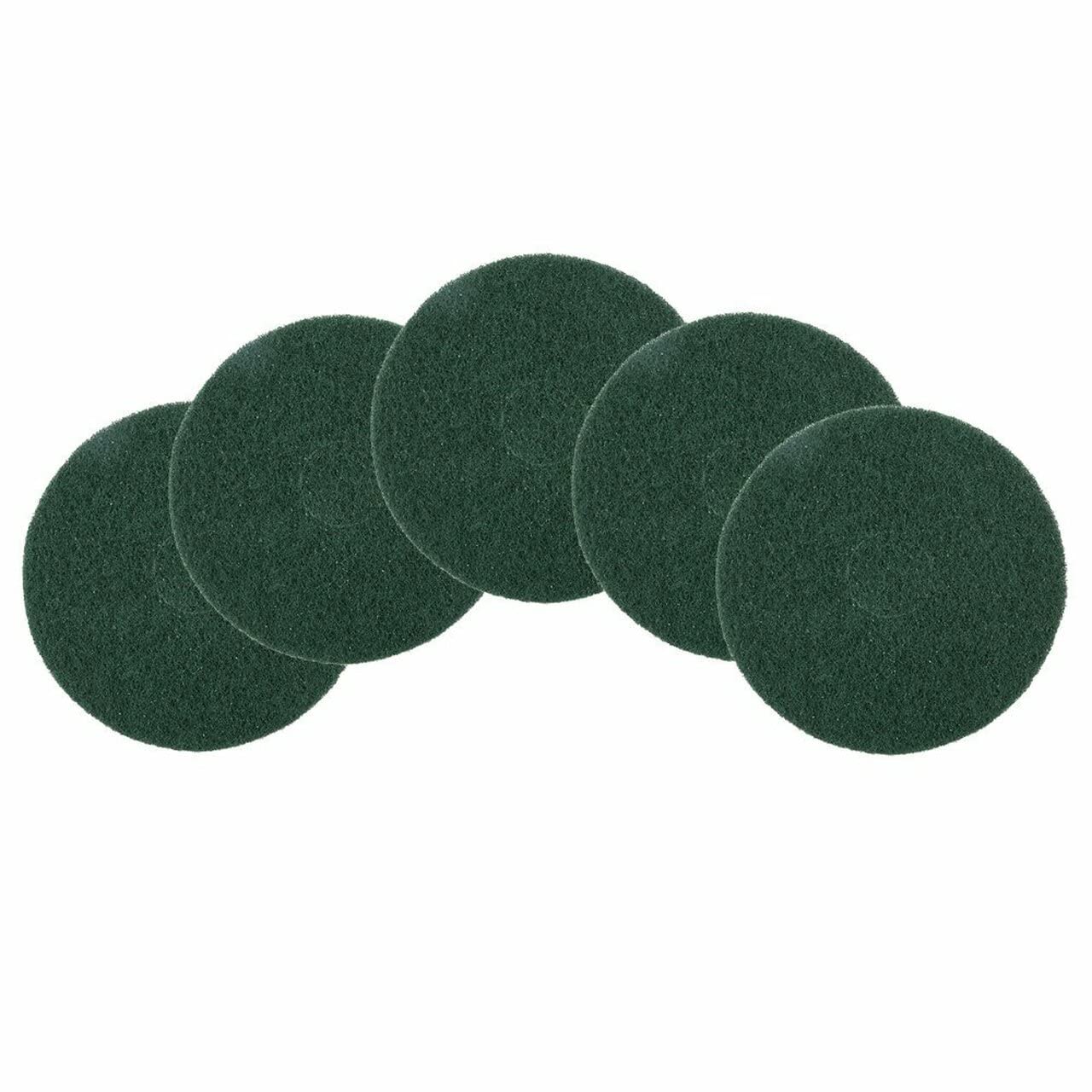 Floor Cleaning Pads Dics - 16" Green - Pack of 5 - Scrubbing Buffing Polishing Maintenance Pads Perfect for Scrubber Dryer & Polishing Machines…