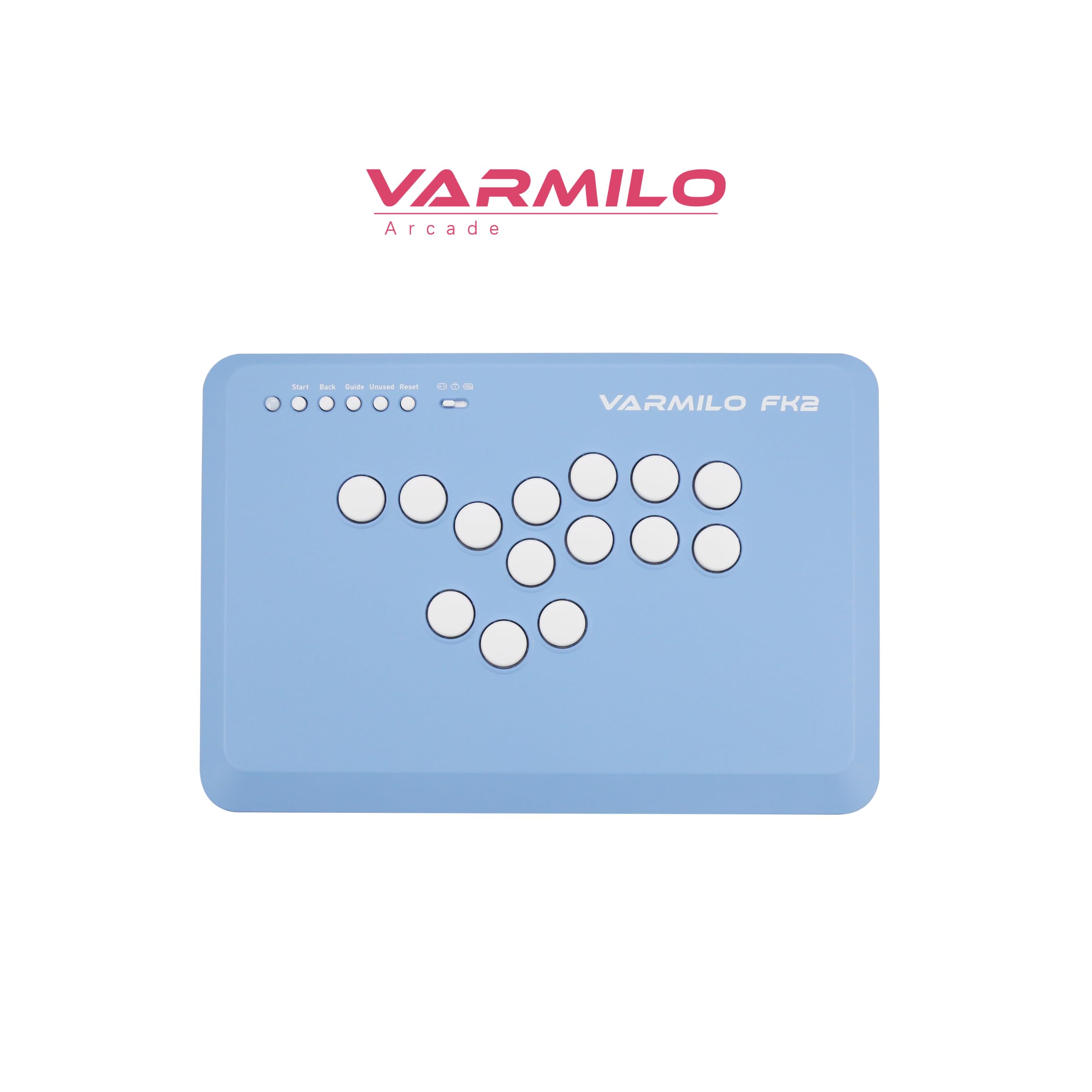 Varmilo FK2 All Button Leverless Arcade Controller Rapid Trigger Controller for PC (Blue)