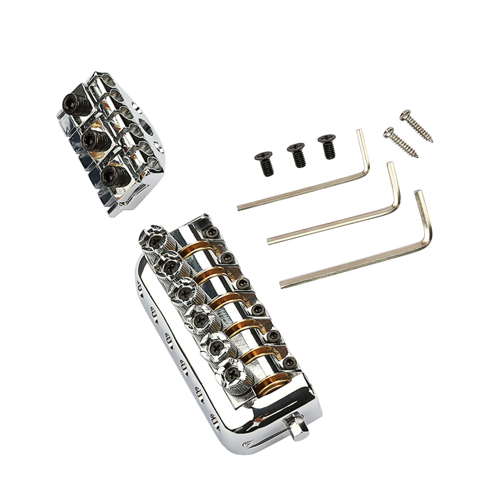 Puente de bajo fijo de 6 cuerdas, puente de bajo eléctrico, puente fijo para guitarra, puente de guitarra, textura de aleación, adecuado para guitarra