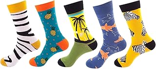 5 pares de meias femininas divertidas, coloridas, divertidas, divertidas, casuais, para mulheres, meias esportivas de compressão