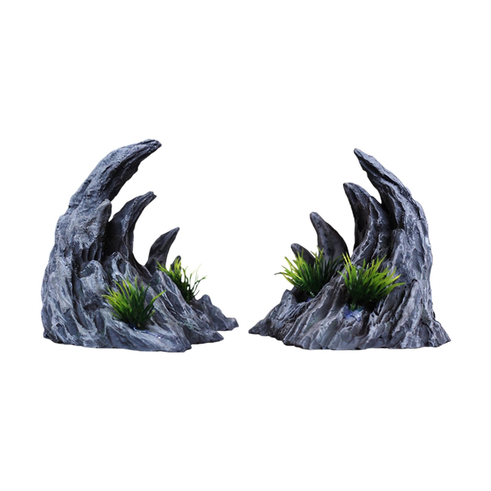 SECRET DESIRE Pets Products Resin Fish Tank Hiding Cave Simulation Rockery Mountain View Decorative Rocks Small (B0D4L7C8JM) Amazon Price History, Amazon Price Tracker