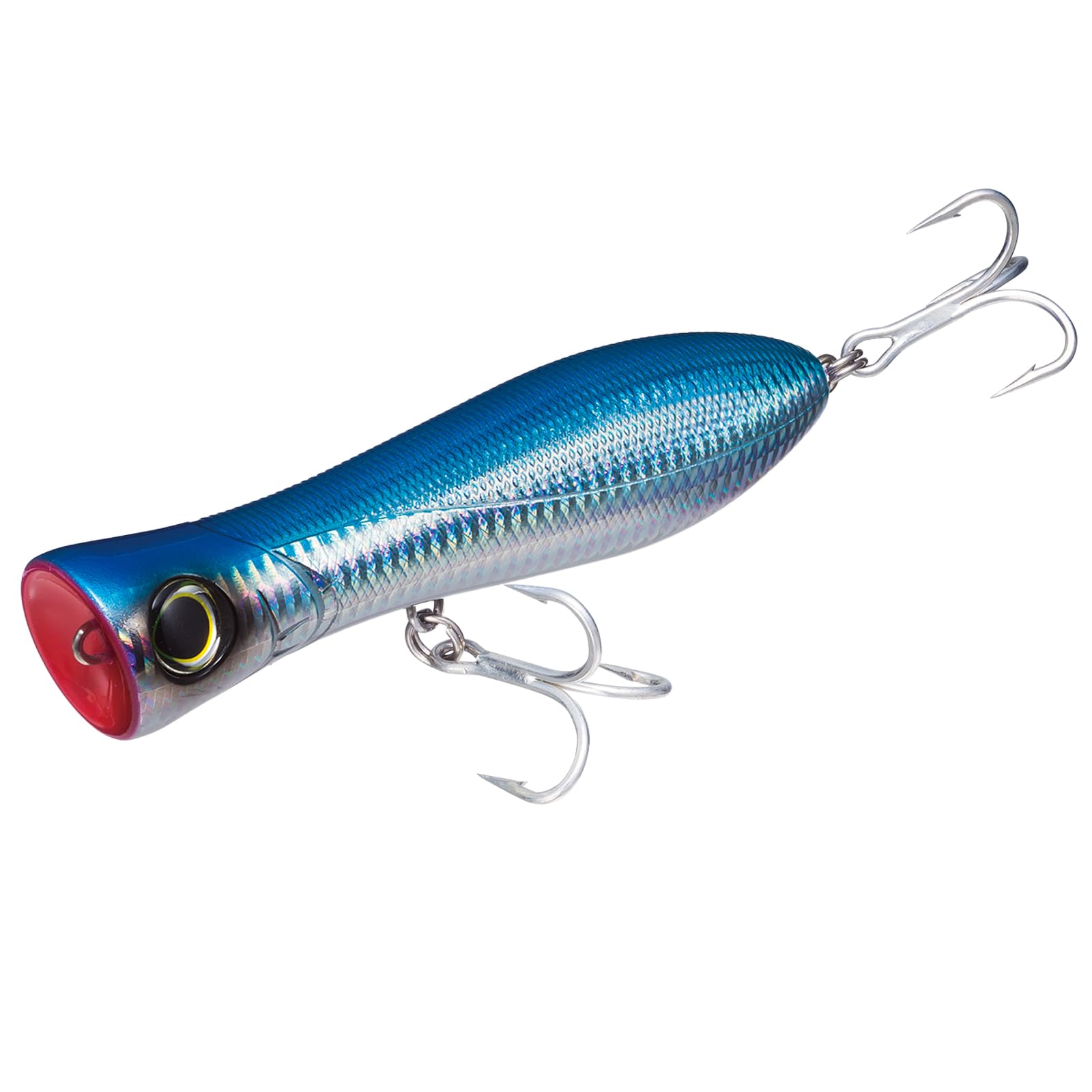 Yo-Zuri R1154-CHB Bull Pop Floating Lure, Holographic Blue