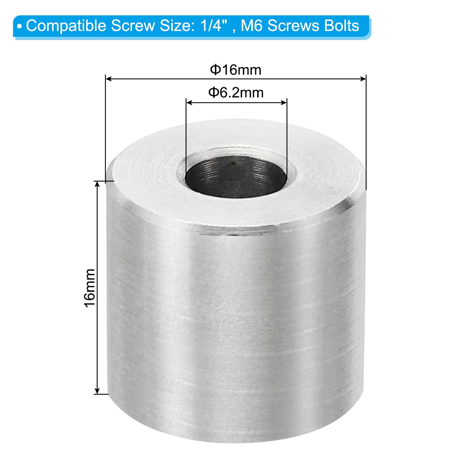 PATIKIL M6 Stainless Steel Spacers - Image 2