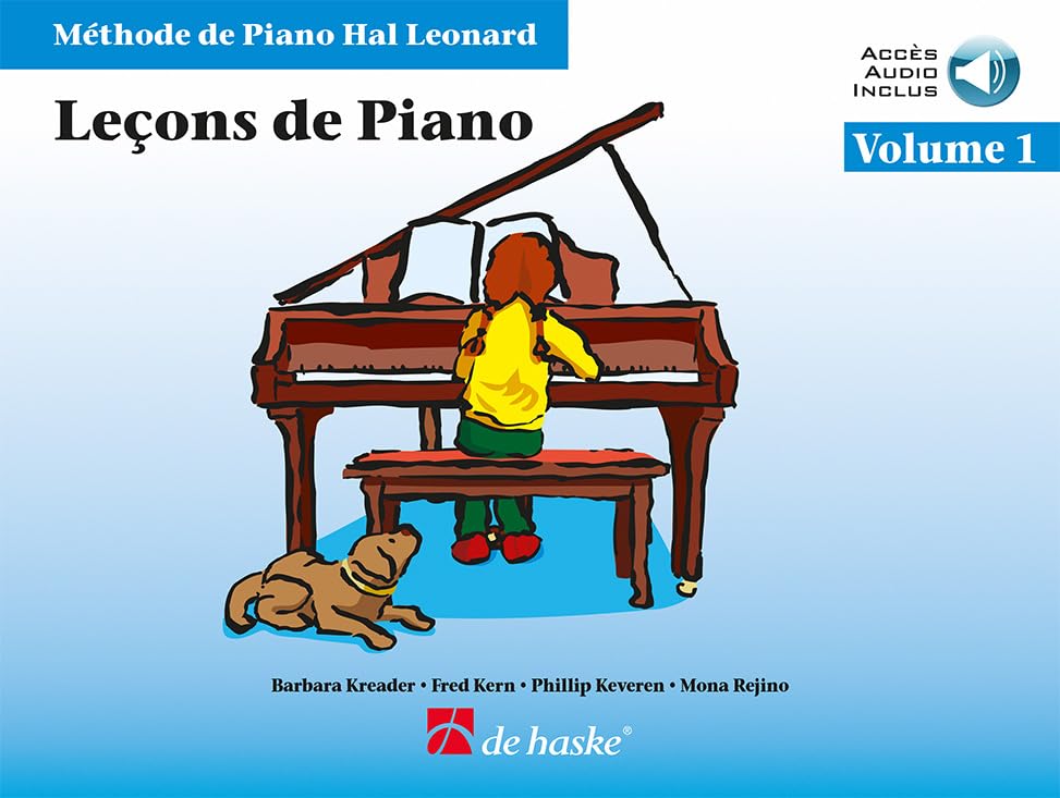 Leçons de Piano Volume 1 | Méthode Piano Débutant Enfants Adultes | Livre Partition Facile Audio Inclus | Apprentissage Progressif Notation Rythme Technique | Pratique Cours Professeurs Hal Leonard