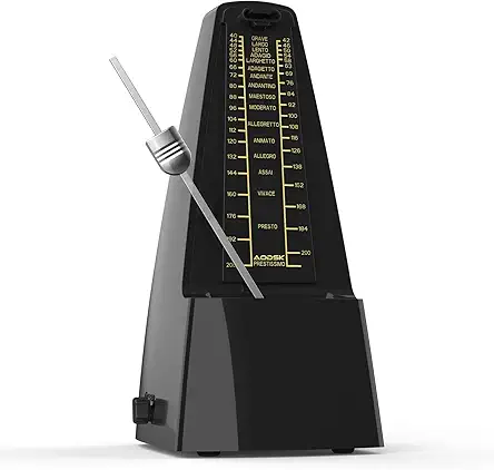 Mechanical Metronome Black Universal Metronome for Piano Guitar...