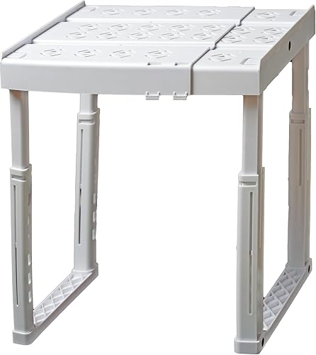 Miniatura 13 de Estante Organizador para Casilleros, Ancho y Altura Ajustables, Apilable, Estante Ideal para Casilleros de Escuela, Oficina, Gimnasio, o Incluso