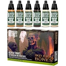 Green Stuff World for Models and Miniatures Paint Set Skeleton Bones 11744