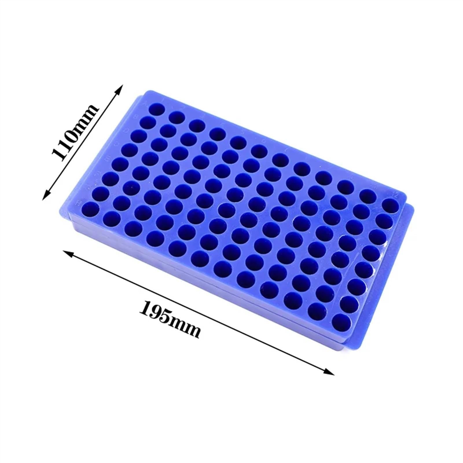 Laborgeräte PCR-Röhrchenhalter for 0,5 ml/1,5 ml/2 ml Labor-Zentrifugenröhrchenständer, Kunststoff-EP-Röhrchenständer, 96 Well, doppelseitig verwendbar