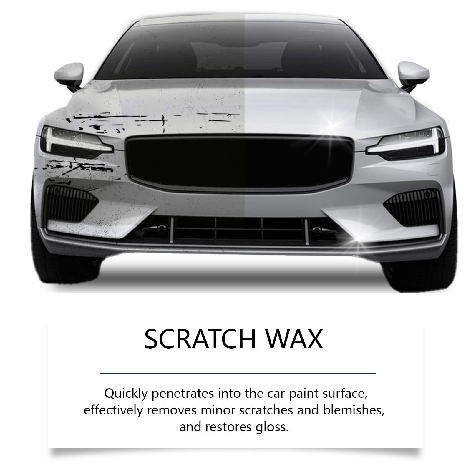 Car Scratch Remover, Car Paint Scratch Repair, Scratch Remover for Vehicles, with Polish Cloth & Sponge, Tiefenpolitur gegen Schrammen, für Cars Verschiedene Oberflächen Quick Effect Coating Agent, 5