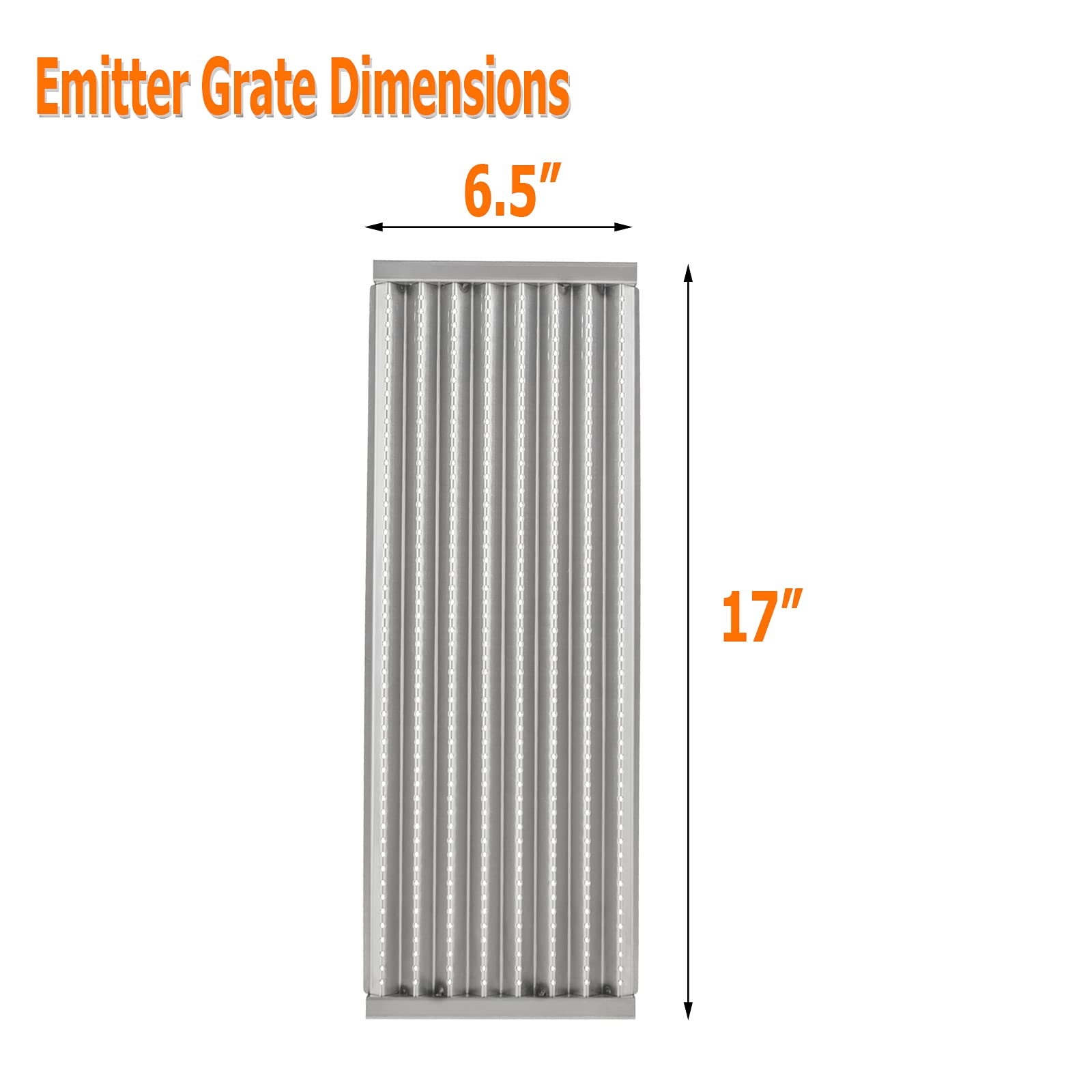 BBQ Future 4 Pack Grill Grate and Emitter Replacement Parts for Char