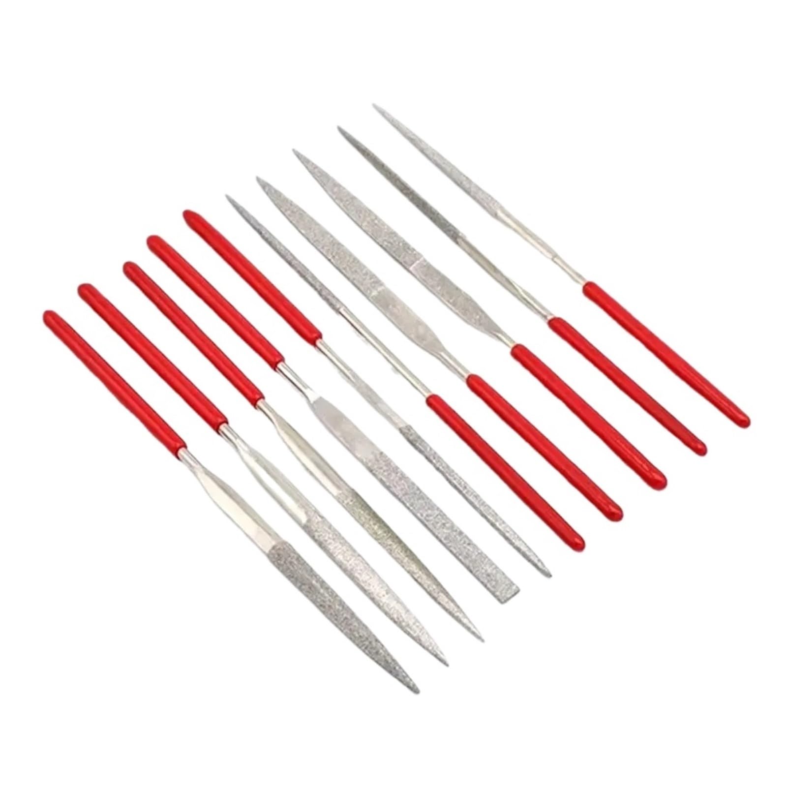 Diamentowy pilnik igłowy 5 szt./10 szt. 3 x 140 mm zestaw pilników igłowych (rozmiar A 10 szt.)