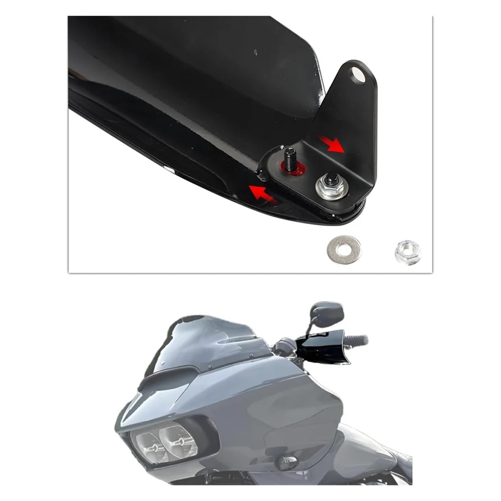 Paramani per moto Accessorio Per moto Protezione paramano Copertura Per scudo manubrio 2024 Per Harley per Road Glide