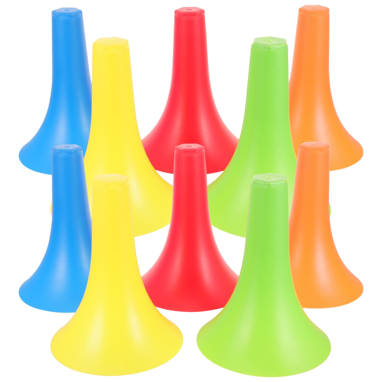 VANZACK 10 Piezas Barricada De Bocina De Fútbol Conos De Agilidad Deportiva Conos De Patinaje sobre Ruedas Conos De Plastico para Entrenamiento Mini Fútbol Universal Accesorios Páginas