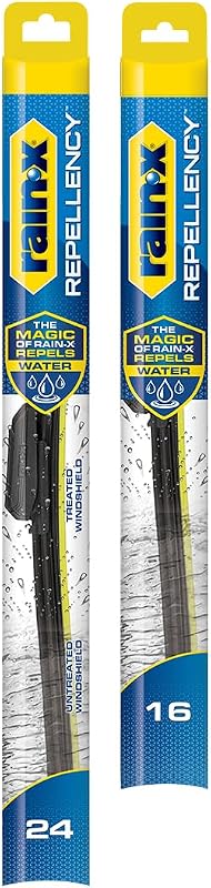 Palhetas do limpador de para-brisa Rain-X Repellency 24" e 16" com repelência à água – Kit com 2