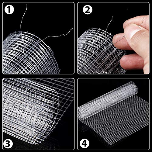 image for SATINIOR 2 Sheets 13.7 x 40 Inches Chicken Wire Fence Wire Mesh Roll H