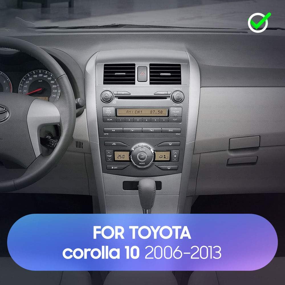 9 inch Car Radio Fascia Frame for Toyota Corolla 2009-2013 DVD GPS Navi Player Panel Dash Kit Installation Stereo Frame Trim Bezel