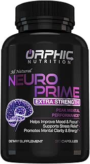 Neuro Prime Brain Booster Supplement - Memory, Focus, Alertness, Clarity & Concentration - Mental Performance Nootropic - Ginkgo Biloba, St. Johns Wort, DMAE, L-Carnitine, Bacopa Monnieri Extract - coolthings.us