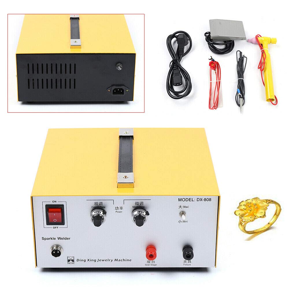 Jewelry Spot Welding Machine, 110V 80A Spot Welder with Foot Pedal for Jewelry Gold Silver Platinum