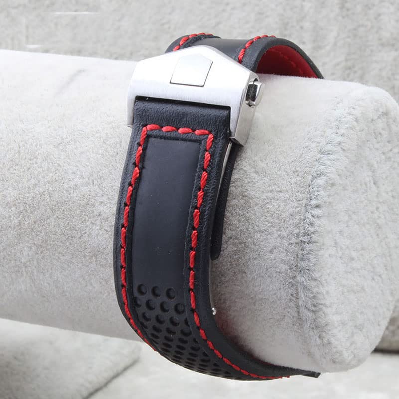 Bracelet montre cuir véritable 22 mm PURYN idéal pour le bureau et les sorties - 6
