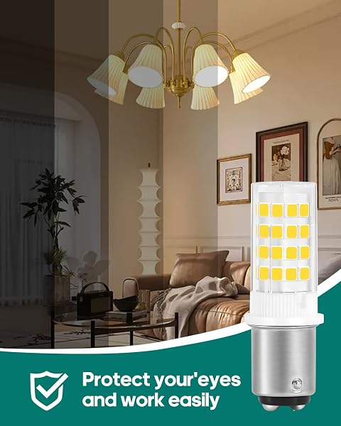 BA15D 12V -1076 LED Bulb for Marine Navigation Anchor Stern Lights Camper Trailer Motorhome Light Replacement ALR12, 1004 1130 1176 Double Contact Bayonet Base AC12V/DC12-24V (6000K Cool White, 4Pack) - 3