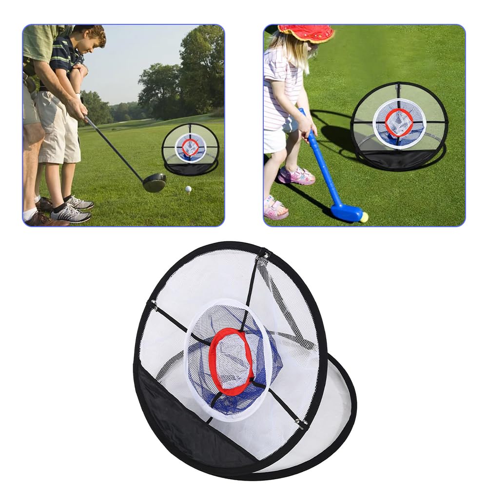 Tiiyee Golf Chipping Net, Redes de Práctica Portátil Red Jaula para Entrenamiento Golfs Drive Poniendo Lona Prácticas Puertas al Aire Libre Putter Interior Accesorios Plegables Interiores