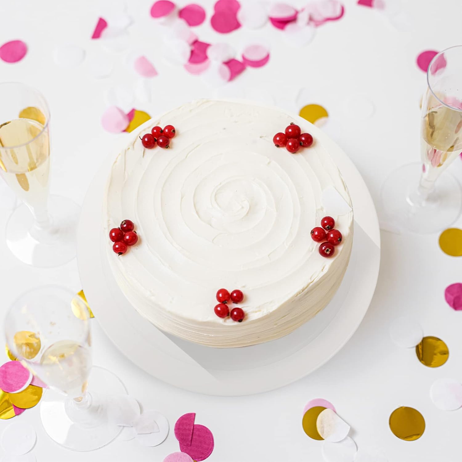 LABRIMP Cakes Decorating Turntable Non- Base Rotating Cake Stand for Easy Decorating Baking Tool for Home and