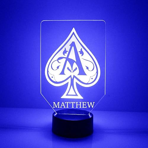 Miniatura 8 de Lámpara de luz nocturna con letrero LED personalizado con control remoto, pantalla iluminada con nombre o imagen personalizada, hecha en los Estados