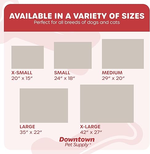 Vista 23 de Downtown Pet Supply - Alfombrilla de comodidad para jaulas de perreras, almohadilla para siestas