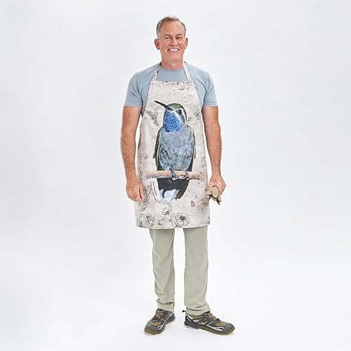 Miniatura 3 de HUMMINGBIRDS OF THE USA - Delantal de chef para hombres y mujeres - Delantales ajustables para mujer para cocinar - Delantales con diseño de colibrí