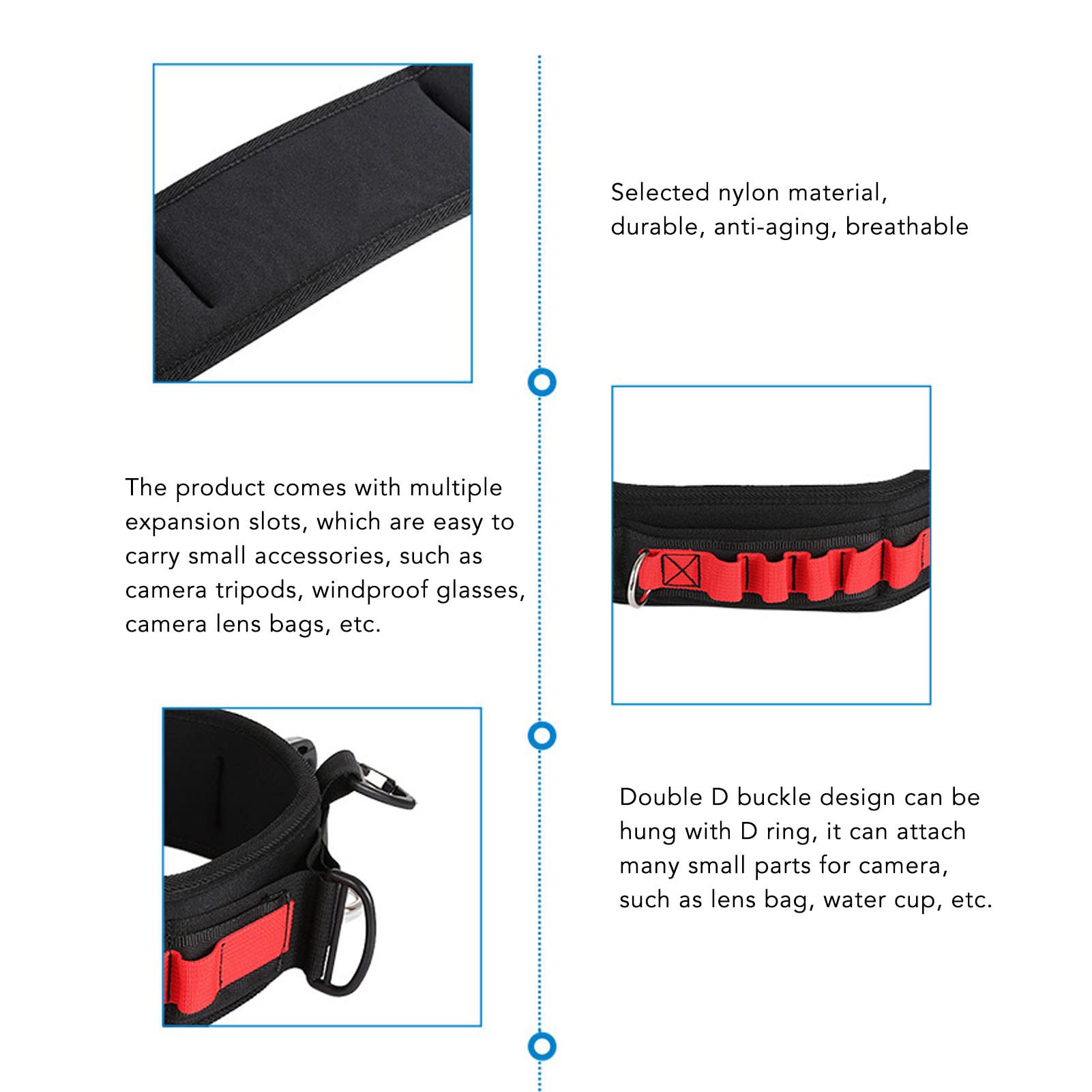 Borsa Fotocamera Multifunzione Hook Double D Cassetta Manomotibile - Dettaglio