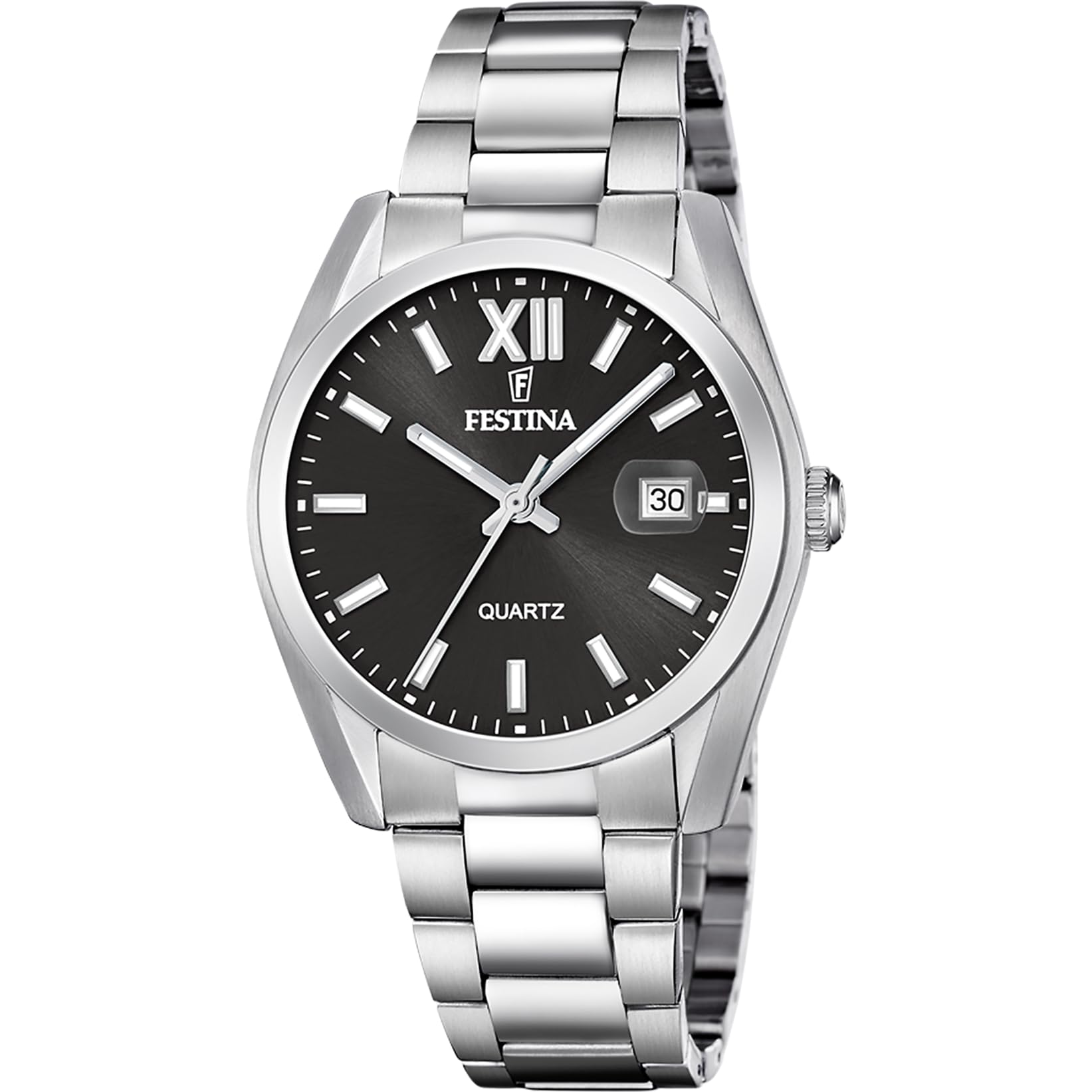 Festina Reloj Hombre Analógico de Acero Inoxidable 316l Plateado
