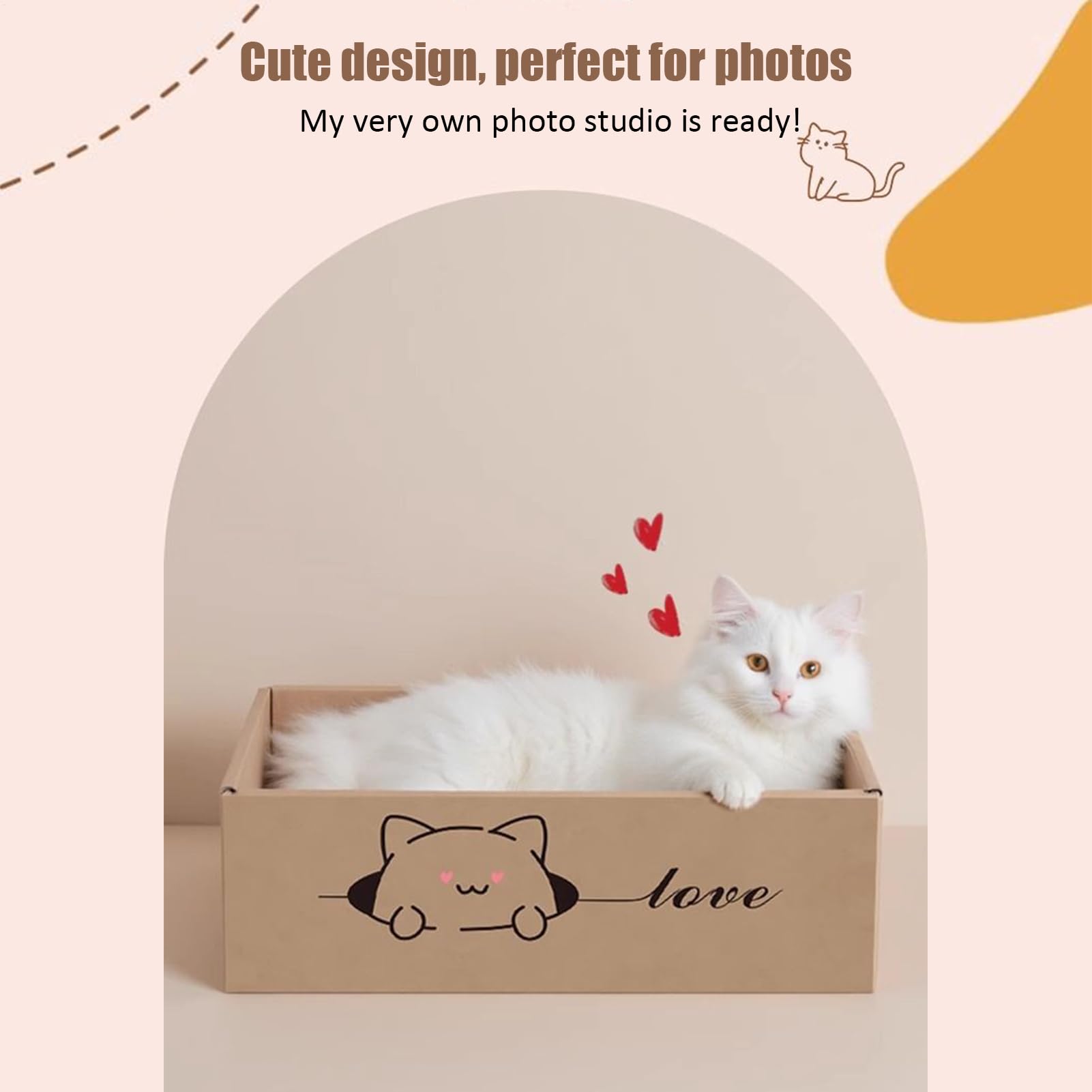 Planche À Griffer pour Chat Griffoir en Carton Ondulé pour Intérieur | Carton Ondulé Griffoir À Griffes Antidérapant Pour Animaux Protection Meubles Maison Extérieur