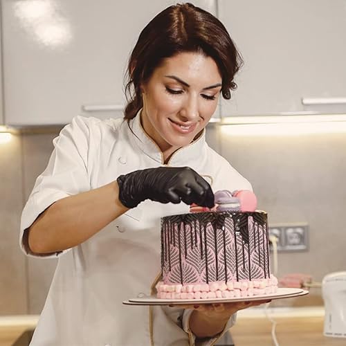 Miniatura 3 de Plantillas decorativas para tartas, 1 unidad, 9.8 in x 7.9 in, diseño de oreja de trigo, gráficos decorativos para repujar, glaseado real,