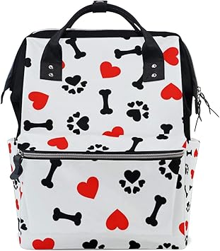 Pawprints & Bones Messenger Bag Personalized 