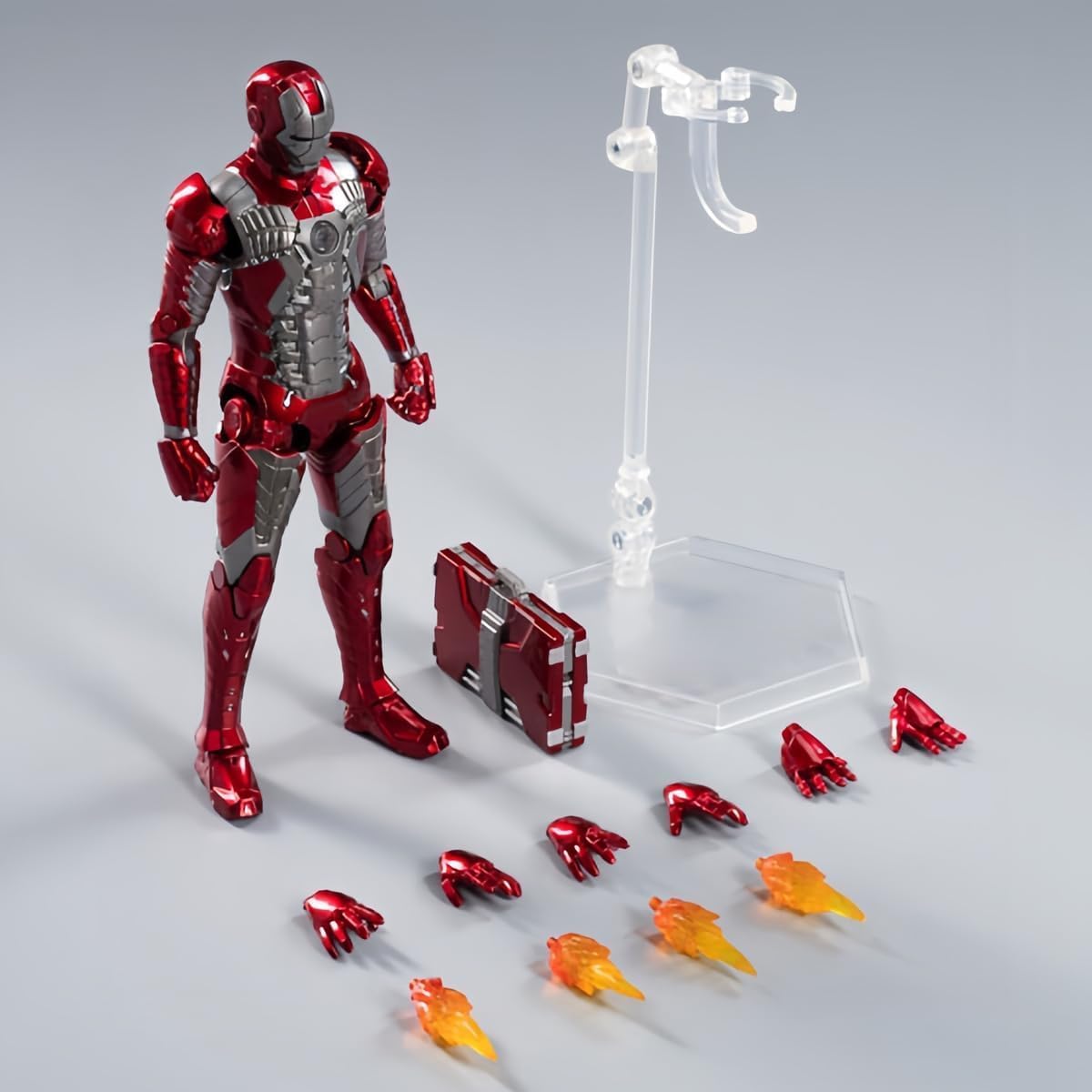 ZD Toys 1/10 Scale Iron Man Mark V MK5 Suitcase Armor Collector Action Figure