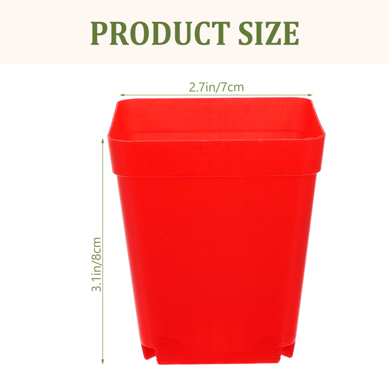 VANZACK 120 Pièces Lot de Petits Pots Plastique pour Plantes Bureau Résistants Et Faciles Utilisation