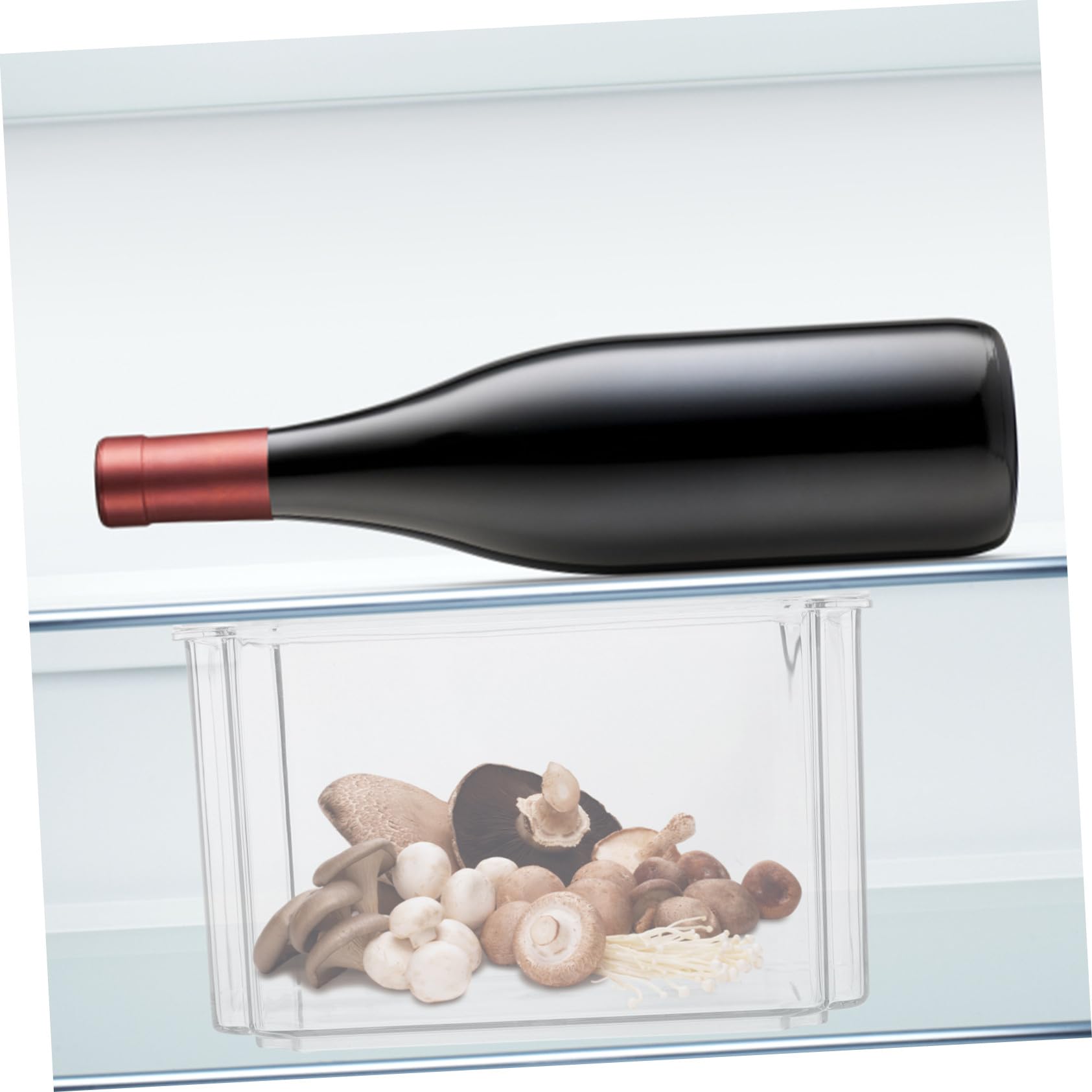 Alipis 3 piezas Cajas Transparentes para Organizar Nevera y Congelador Contenedores Apilables para Frutas y Verduras Cajas de Almacenamiento de Alimentos para Cocina y Hogar Resistentes