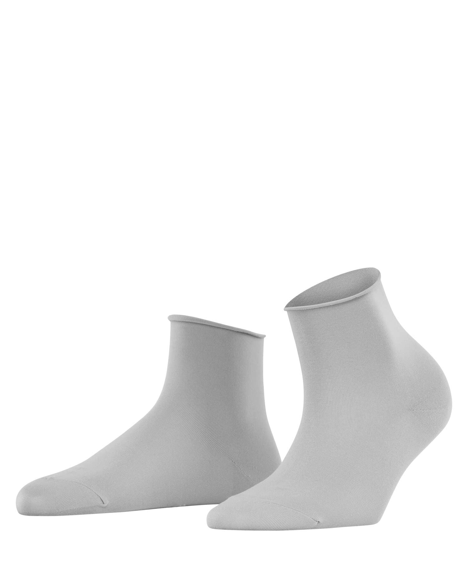 FALKE Women's Cotton Touch W Sso Thin Plain Socks 1 Pair, Grey Silver 3290, 2.5-5