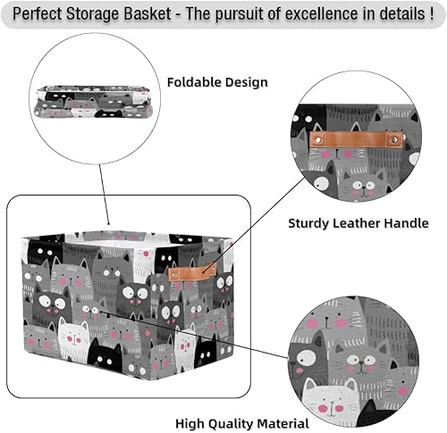 Miniatura 9 de Cesta de almacenamiento plegable de tortuga del océano marino, cubos de almacenamiento grandes de tela, caja de almacenamiento plegable con asa para