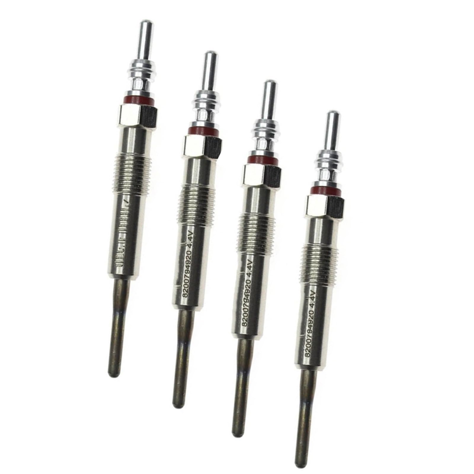 Compatible con Megane III para Grandtour 2009 2010 2011 2012 2013 2014 2015 4X Bujías de incandescencia auxiliares 8200794920 1855080KA0000 Bujías de precalentamiento