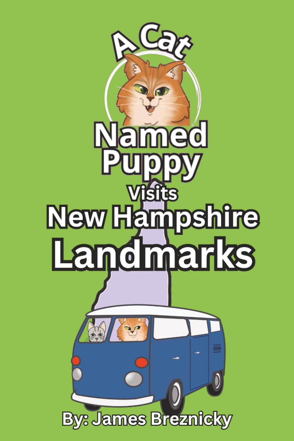 A Cat Named Puppy Visits New Hampshire Landmarks: A Rhyming Children's Book Adventure About the Granite State (A Cat Named Puppy Visits Landmarks)
