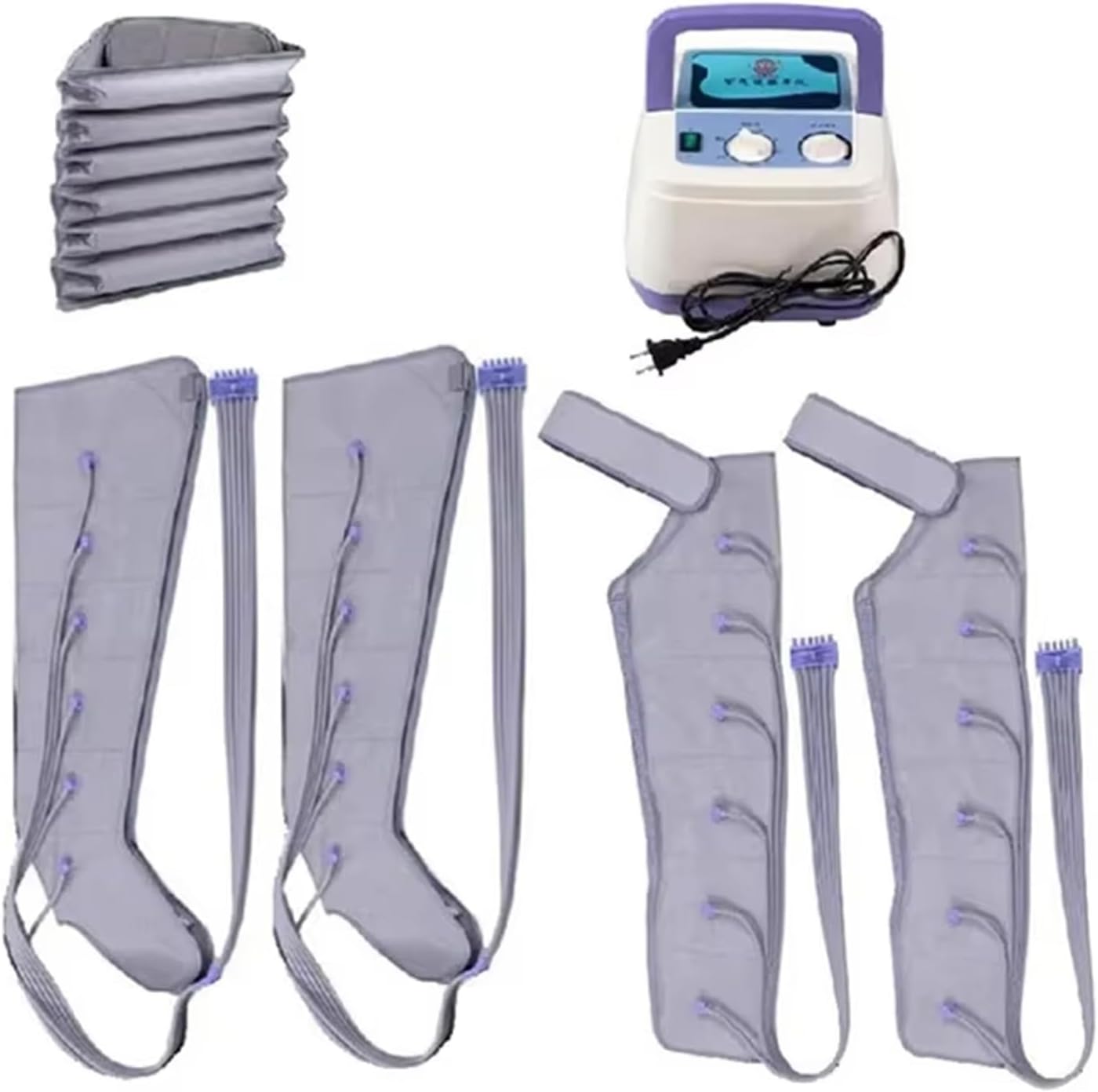 Instrumento de relajación Corporal Completa para Cintura, Brazos y piernas, Botas de compresión, masajeador de Drenaje linfático, masajeador de pies y piernas, presoterapia y drena