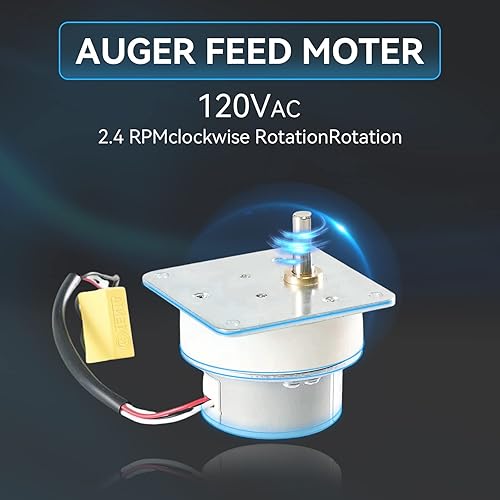 Miniatura 5 de 812-4421 - Motor de alimentación para estufa de pellets para Quadra-Fire 2.4RPM 120V, piezas de repuesto compatibles con Heatilator 812-4420 CAB50