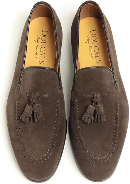Amazon | DOUCALS デュカルス ローファー タッセル スエード カーフ U