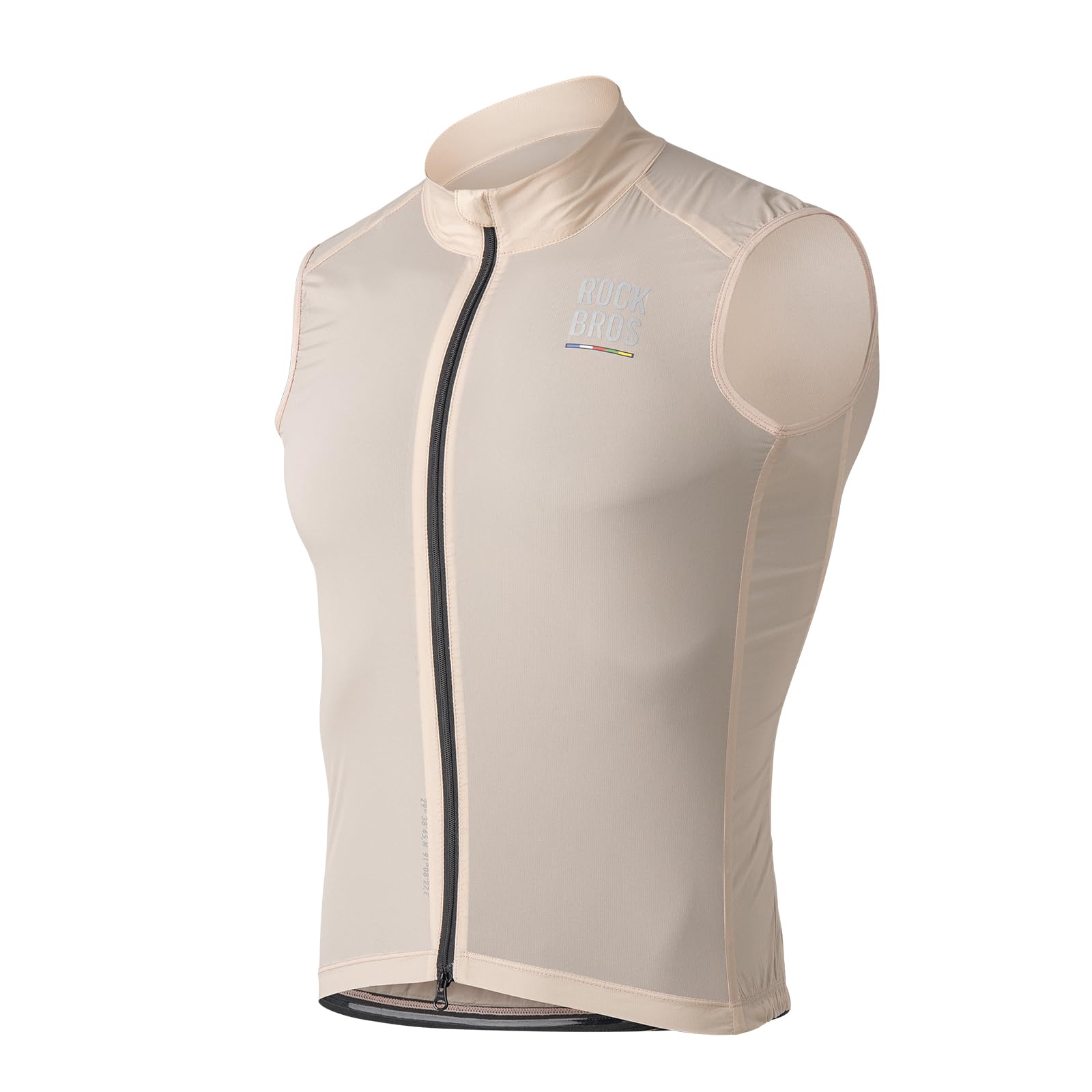ROCKBROS Road to Sky Chaleco Ciclismo para Hombre Chaqueta Ciclismo sin Mangas Cortaviento Chaleco Deporte Protección Solar para Running Primavera Otoño