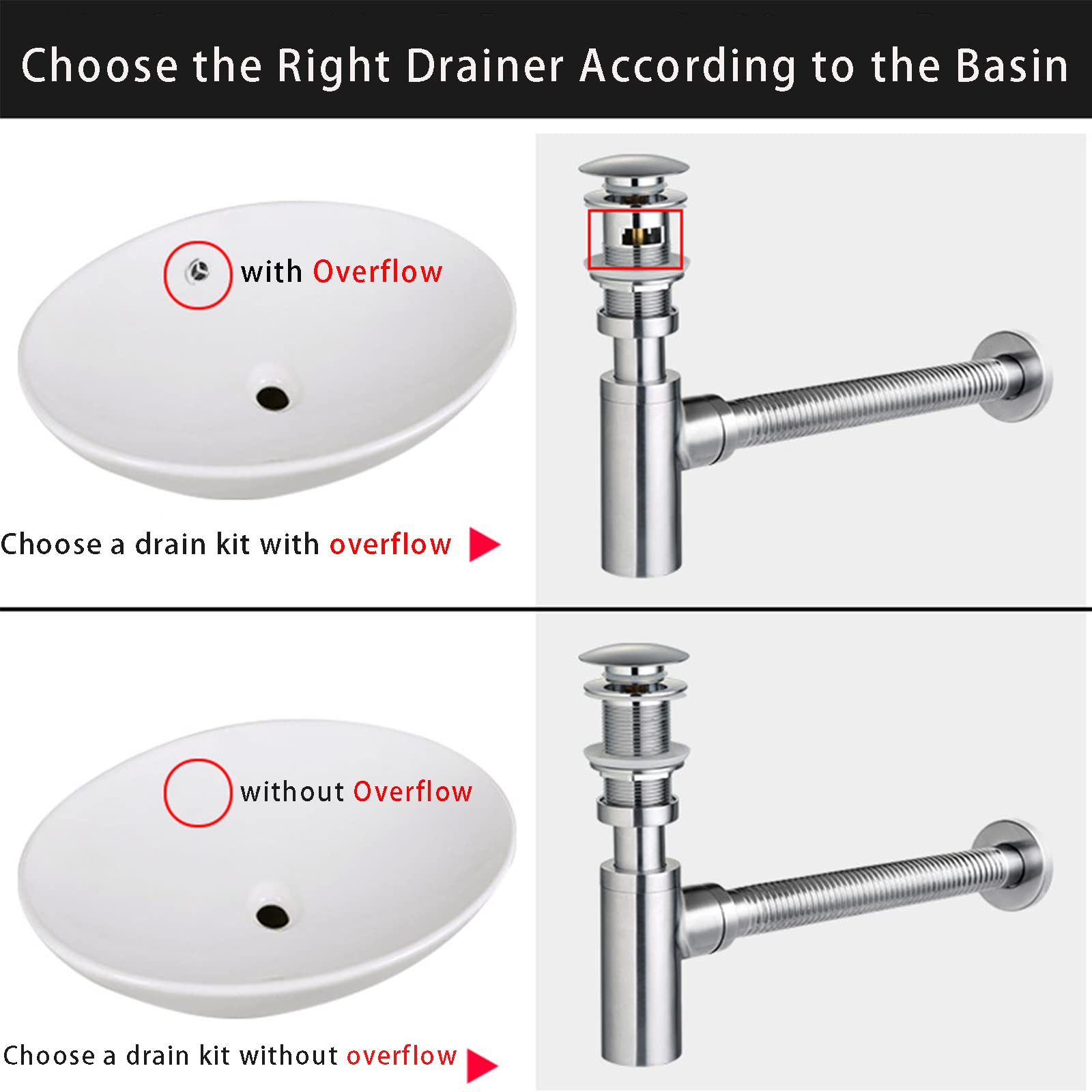 Vidange D'évier De Salle De Bain,Siphon De Bouteille en Laiton Brossé,Kit Complet De Vidange D'entrée Coulissante en Forme De P/U De 1-1/4 Pouce, Pop Up avec Trop-Plein,35cm