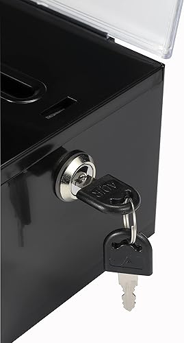 Miniatura 8 de Adir - Caja de sugerencias con ranura y candado, caja de donación acrílica para recaudación de fondos, caja de dibujo para rifa, caja de recaudación