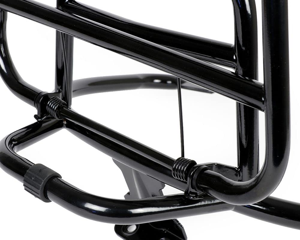 MOTONOSTRA Gepäckträger schwarz glanz klappbar hinten kompatibel Vespa GT GTL GTV GTS Super GT60 125 200 250 300
