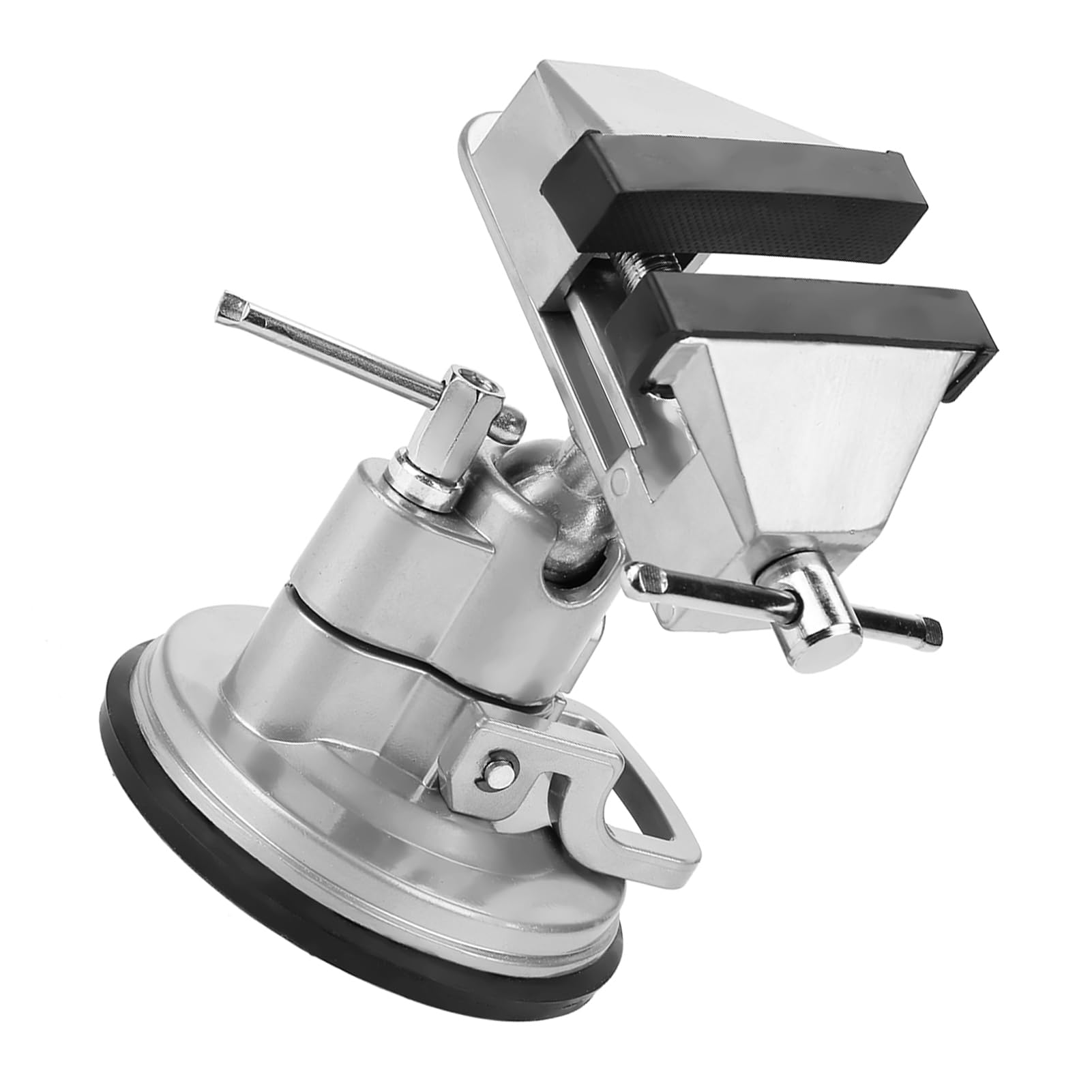 Étau de Table Universel en Alliage d'Aluminium, Rotatif avec Ventouse Sous Vide, pour Bricolage et Artisanat, Base Antidérapante, 1095g